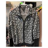 Rachel Zoe Leopard Print Zip Jacket, Medium