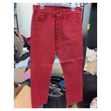 Levi's 501 Red Jeans, Size 32 x 32