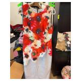 Adrianna Papell Floral Print Sleeveless Dress