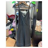 Tracy Reese Black Pinstripe Dress, Size 6