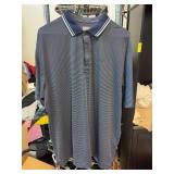 Callaway Opti-Dri Striped Polo Shirt, Large