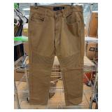 Men's Brown Moto-Style Pants 32x32