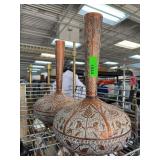 Etched Copper Decorative Vases