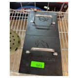 Pampered Chef Cast Iron Grill Press Set