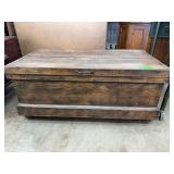 Wooden Storage Chest with Compartments