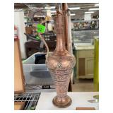 Engraved Copper and Silver Metal Ewer