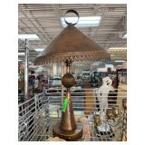 Brass Table Lamp with Conical Shade