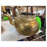 Brass Teapot with Wood Handle