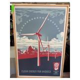 Clean Energy for America Poster, 37' x 25'