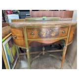 Painted Demilune Sideboard, 38 x 47.5 in