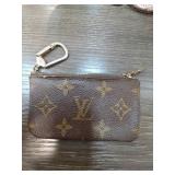 Louis Vuitton Monogram Key Pouch with Chain