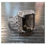 Sterling Silver Ring with Topaz