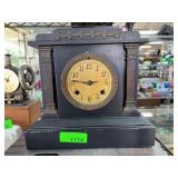 New Haven Clock Co. Black Mantel Clock