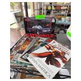 Polar Lights Batmobile Model Kit and Comics