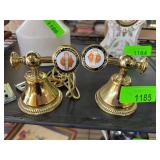 Harley-Davidson Brass Bell Pair with Emblem