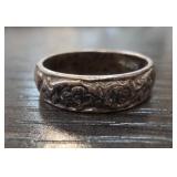 Sterling Silver Floral Band Ring