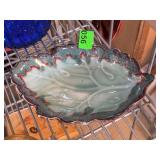 Japanese Kutani Leaf-Shaped Porcelain Dish