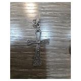 Sterling Silver Ankh Cross Pendant