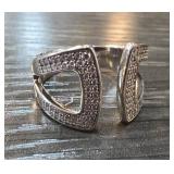 Milor Italy Sterling Silver Designer Ring