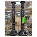 Black Metal Candlesticks