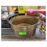 Brass Tub with Ceramic Handles