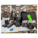 Minolta SR-T MC-II 35mm SLR Camera Set