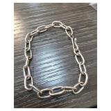 Sterling Silver Chain Bracelet, 13.1g