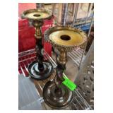 Vintage Barley Twist Candlesticks