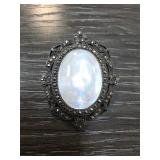 Sterling Silver Marcasite and Mother-of-Pearl