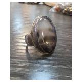 Sterling Silver Agate Statement Ring