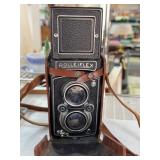 Rolleiflex Twin-Lens Reflex Camera With Case