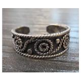 Sterling Silver Adjustable Band Ring