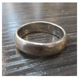 Sterling Silver Band Ring, Size 11