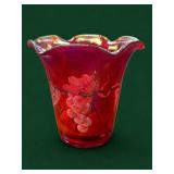Fenton 100th Anniversary Ruby Stretch Vase