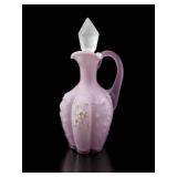 Fenton Amethyst Satin Paneled Sprig Cruet