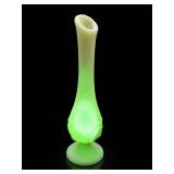 Fenton Art Glass Custard Satin Water Lily Bud