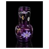 Fenton Royal Purple Colonial Scroll 2pc Tumble Up