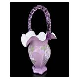 Fenton Family Signature Series Violet Basket