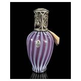 Fenton Aubergine Striped Rib Optic Effusion Lamp