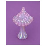 Glass Raspberry Carnival Rib Optic Jack-in-Pulpit