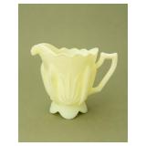 Fenton Uranium Glass Cactus Creamer Pitcher