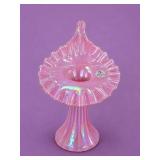 Fenton Raspberry Carnival Rib Optic Jack-in-Pulpit