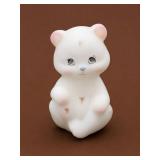 Fenton Art Glass Hand-Painted Bear Cub Figure