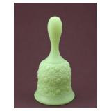Fenton Daisy and Button Lime Green Satin Bell