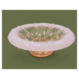 Fenton Rosene Peach Crest Melon Bowl
