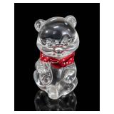 Fenton French Opalescent Bear Figurine