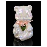 Fenton Art Glass Iridescent Opalescent Bear