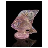 Fenton Pink Chiffon Iridescent Sunfish Figurine