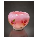 Fenton Rosalene Pink Painted Bowl by J. Waters
