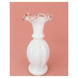 Fenton Peach Crest Melon Bud Vase